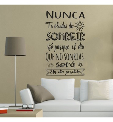 Vinilo de frases decorativas en español