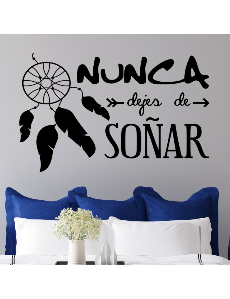 Vinilo decorativo: Nunca dejes de soñar | Tienda de vinilos online