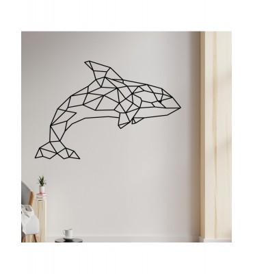 decorativo animal ballena geométrica origami