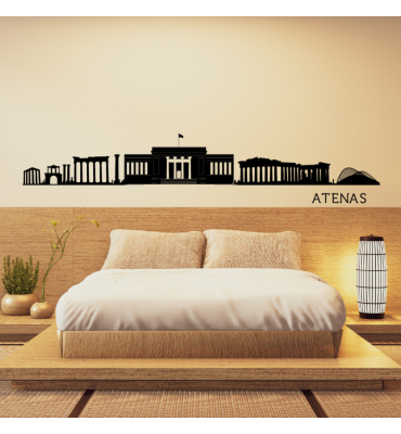 Vinilo  decorativo: "Skyline Atenas "